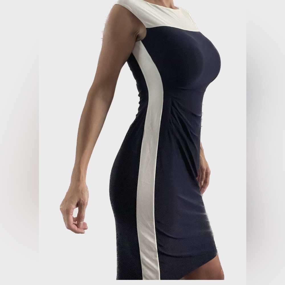 Ralph Lauren Navy Blue & White Dress
